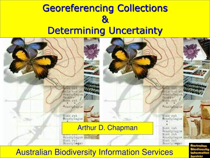 georeferencing collections determining uncertainty
