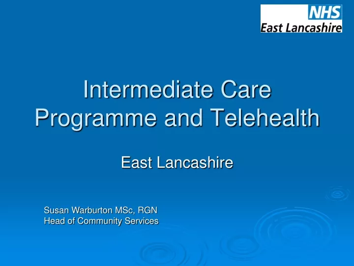 intermediate care programme and telehealth