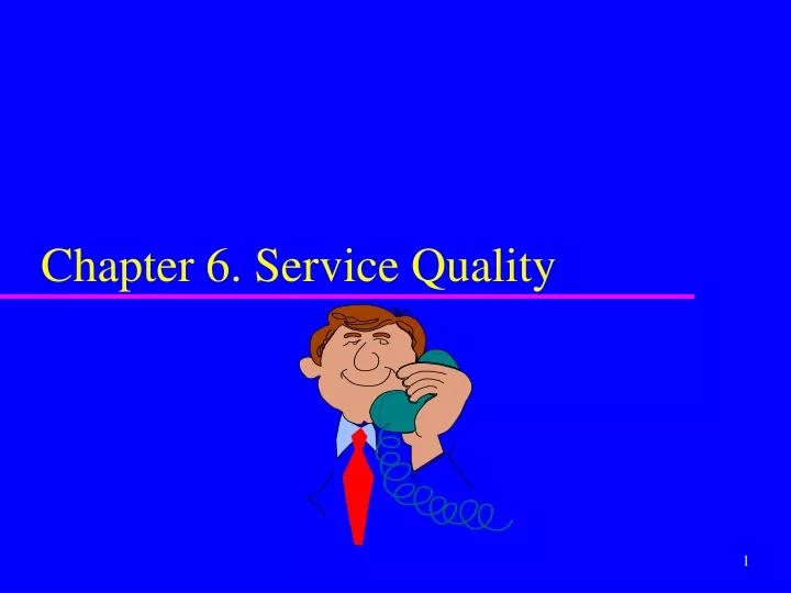 chapter 6 service quality