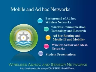 Mobile and Ad hoc Networks
