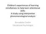 Children's Mindfulness Learning Experiences: Enhancing Attentional Skills - slide 1