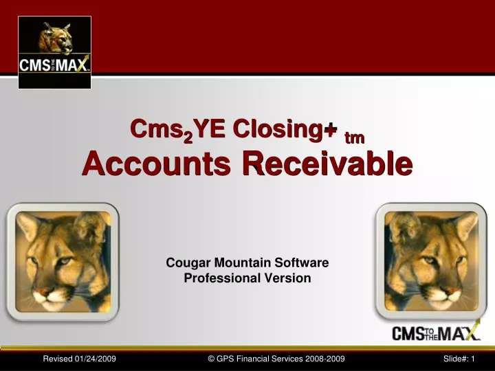 cms 2 ye closing tm accounts receivable