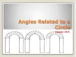 Angles Related to a Circle - slide 1
