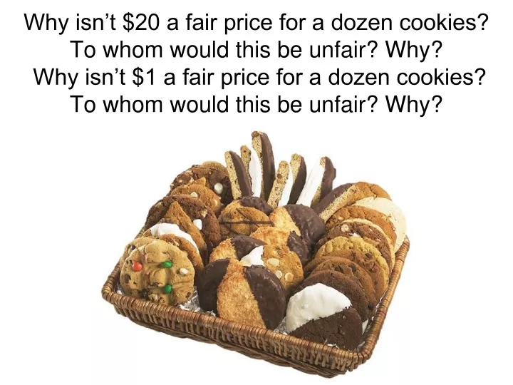 why isn t 20 a fair price for a dozen cookies