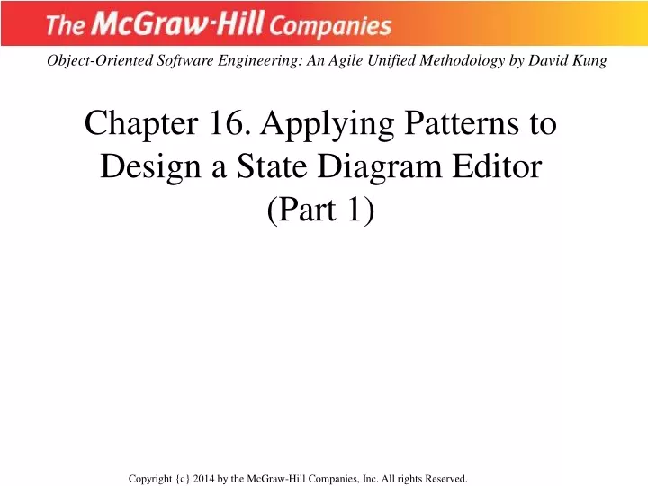 chapter 16 applying patterns to design a state diagram editor part 1