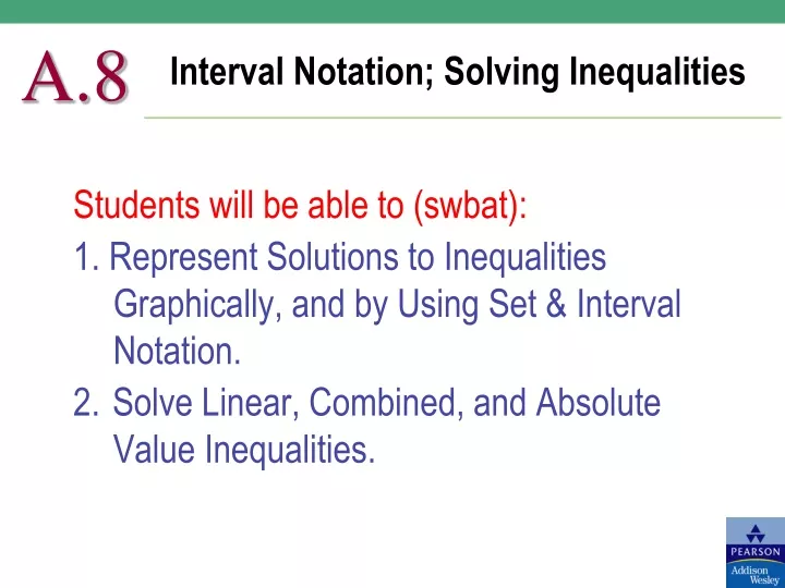 interval notation solving inequalities