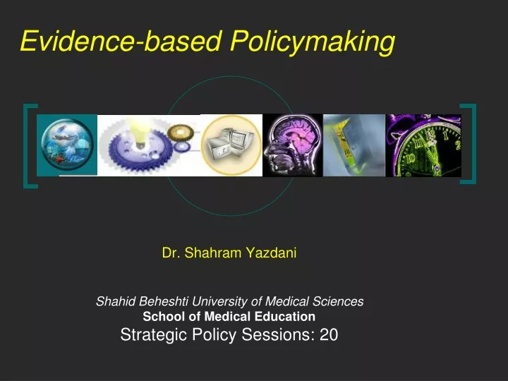 evidence based policymaking
