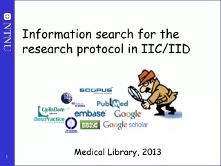 Information search for the research protocol in IIC/IID