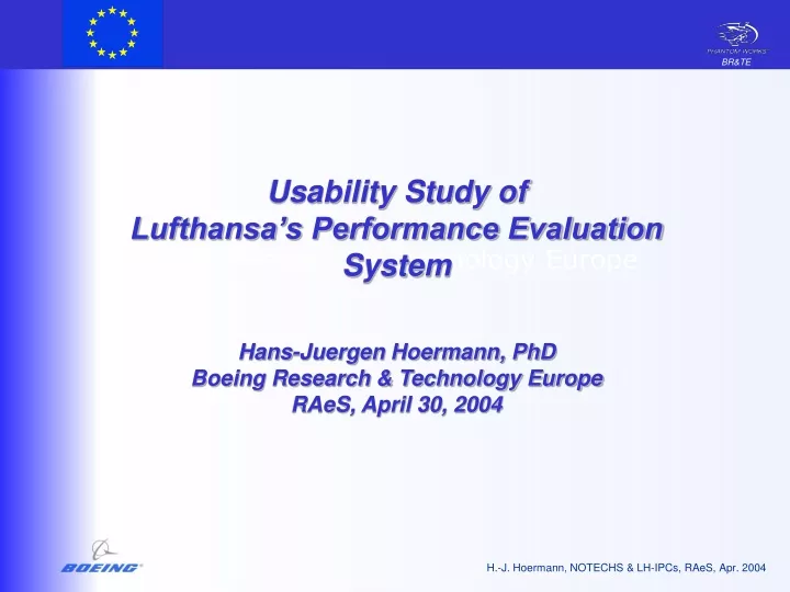 usability study of lufthansa s performance
