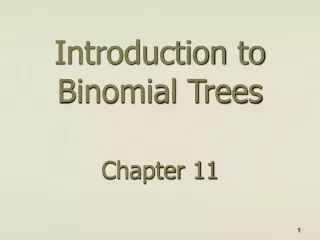 Introduction to Binomial Trees Chapter 11
