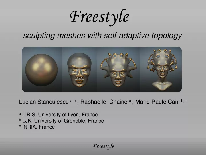 sculpting meshes with self adaptive topology