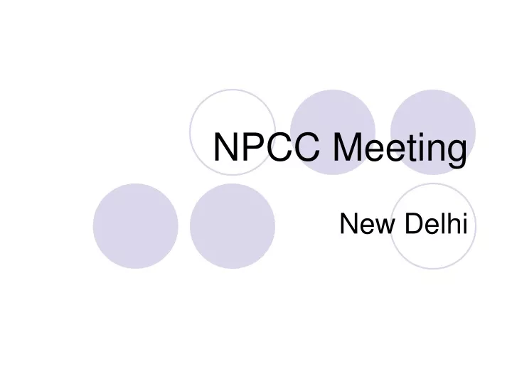 npcc meeting