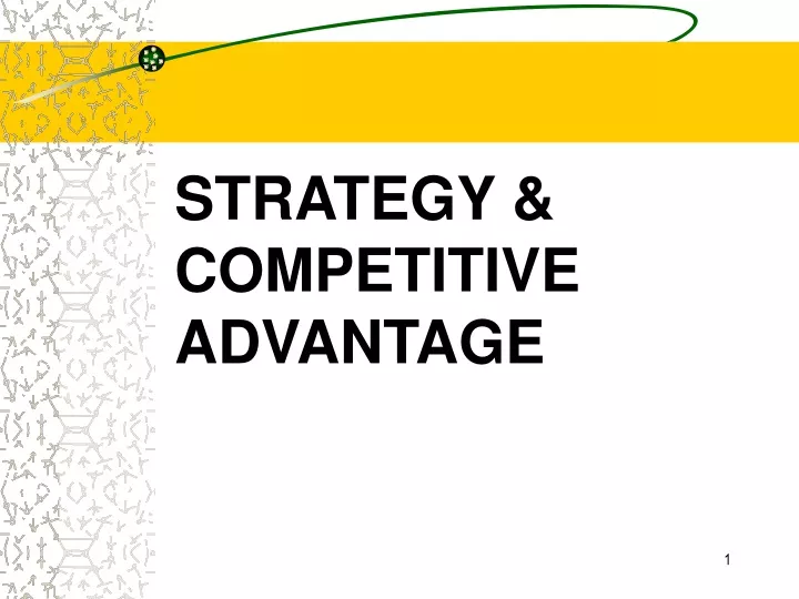 strategy competitive advantage