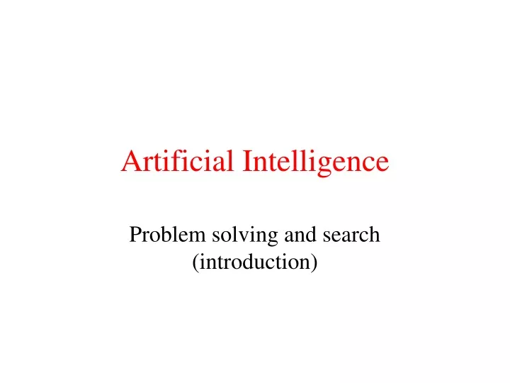 artificial intelligence