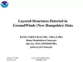 Layered Structures Detected in GroundWinds (New Hampshire) Data