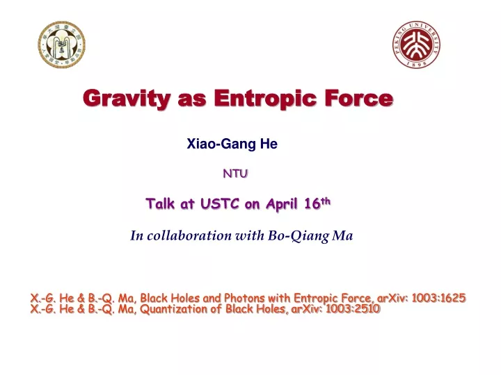gravity as entropic force