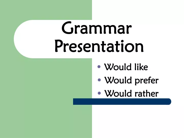grammar presentation