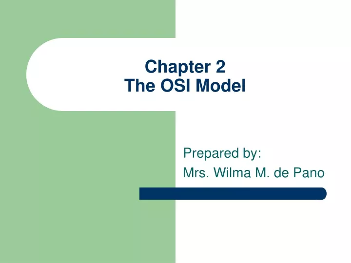 chapter 2 the osi model
