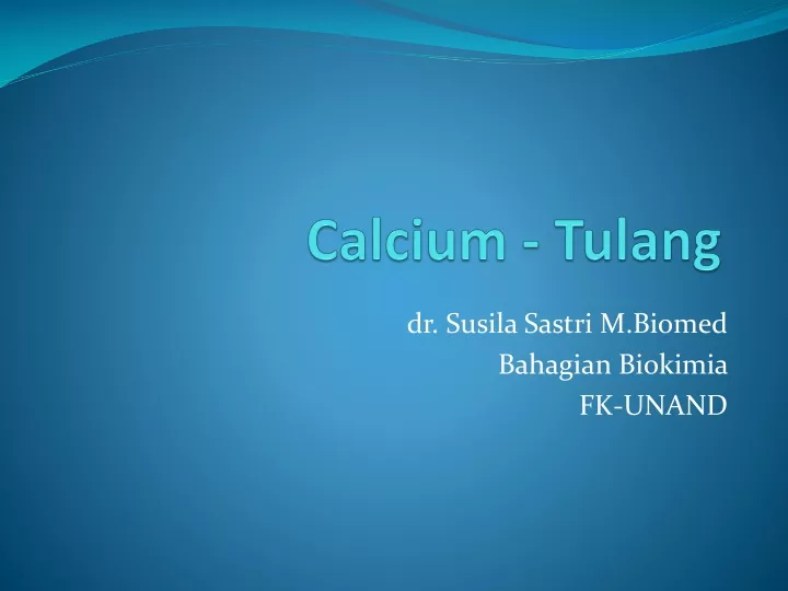 calcium tulang