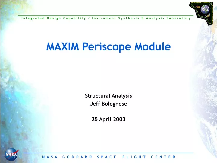 maxim periscope module