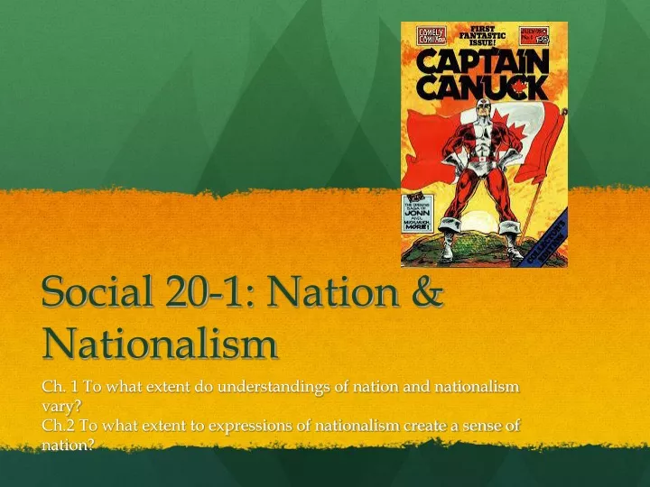 social 20 1 nation nationalism