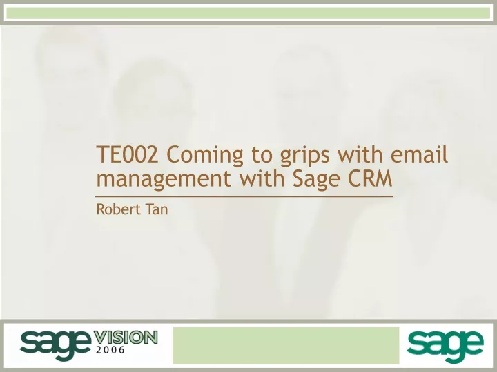 te002 coming to grips with email management with sage crm