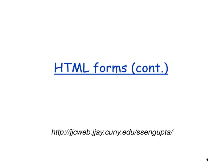 html forms cont