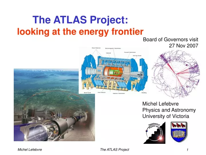 the atlas project looking at the energy frontier