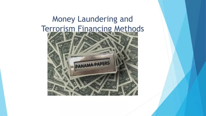money laundering and terrorism financing methods