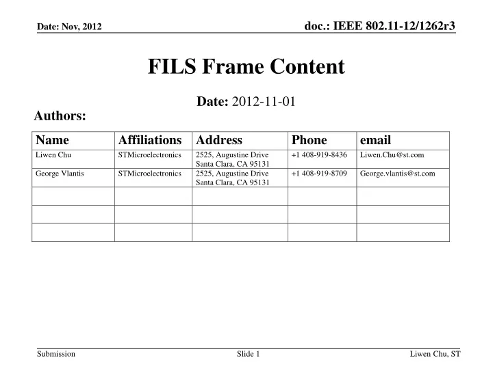 fils frame content