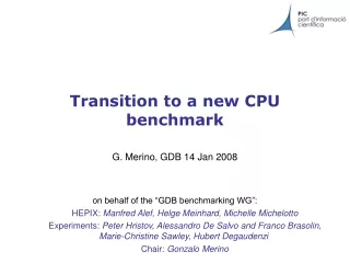 Transition to a new CPU benchmark