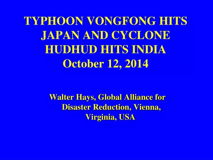 typhoon vongfong hits japan and cyclone hudhud hits india october 12 2014