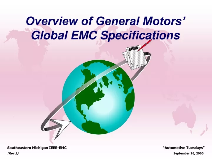 overview of general motors global emc specifications
