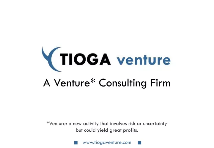 a venture consulting firm