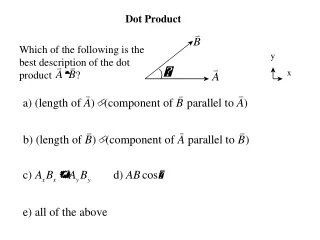 Which of the following is the best description of the dot product         ?