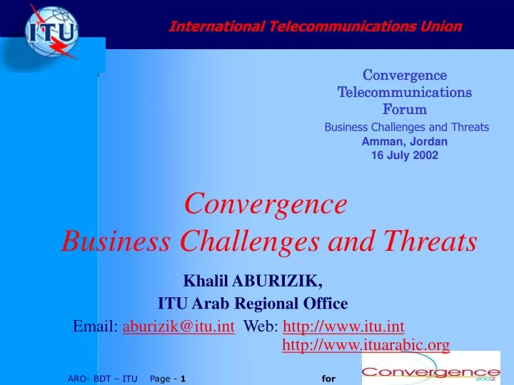 convergence business challenges and threats