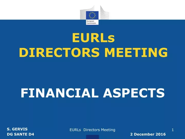 eurls directors meeting