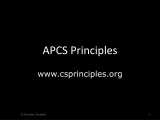 APCS Principles