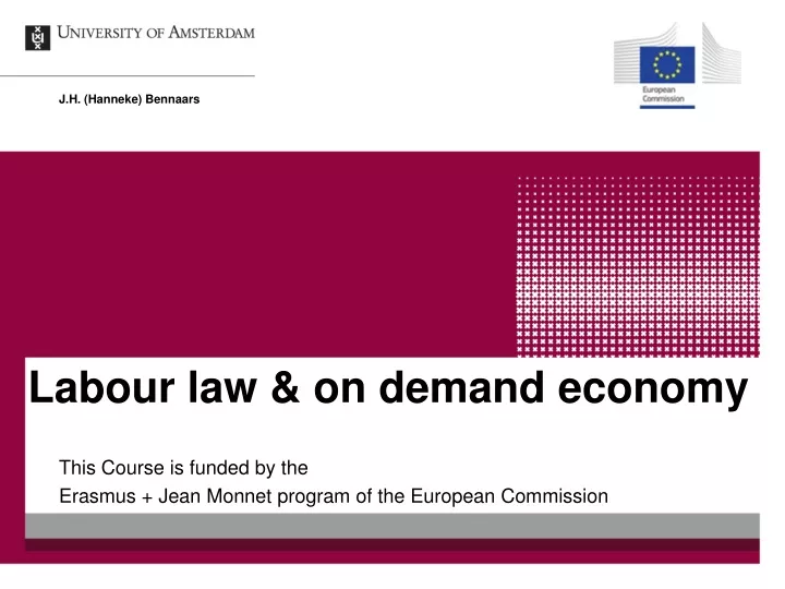 labour law on demand economy