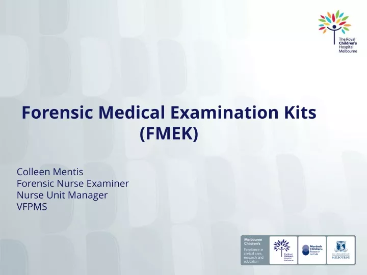 forensic medical examination kits fmek