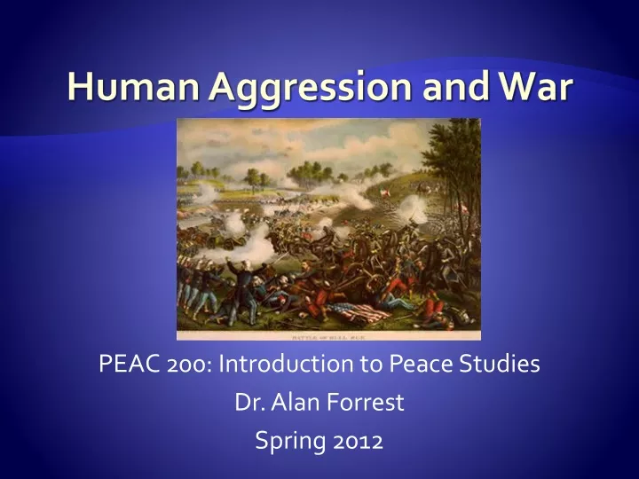 human aggression and war