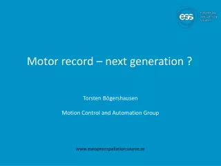 Motor record – next generation ?