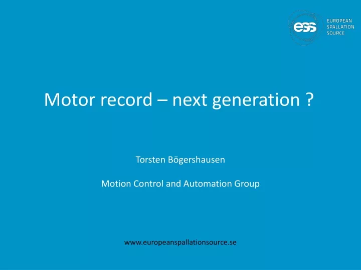 motor record next generation