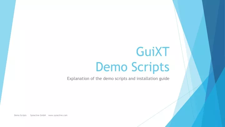 guixt demo scripts
