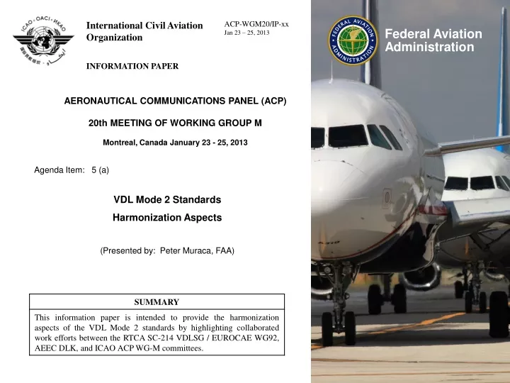 aeronautical communications panel acp 20th