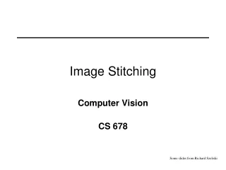 Image Stitching