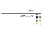 Lisp - slide 1