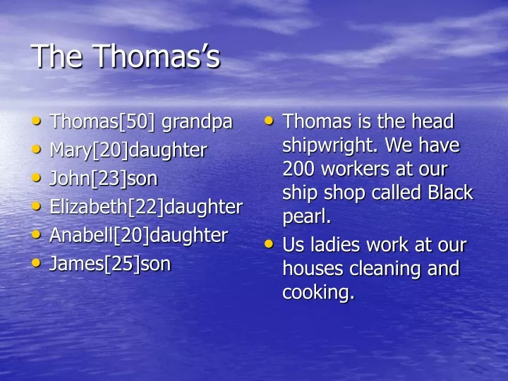 the thomas s