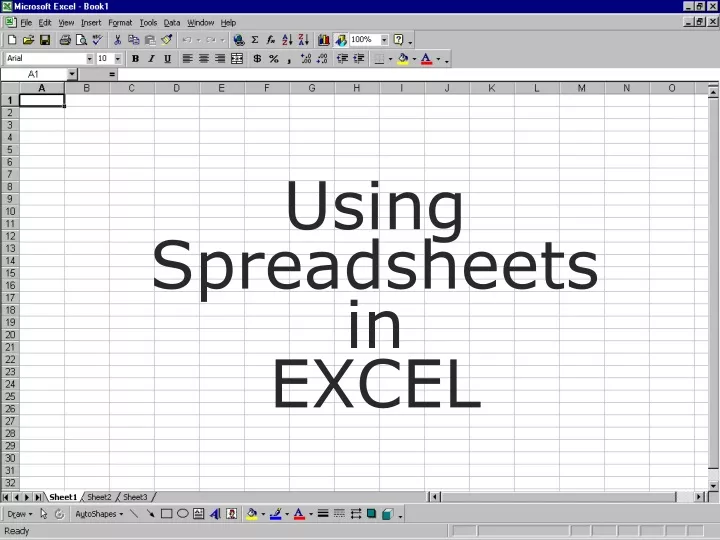 using spreadsheets in excel
