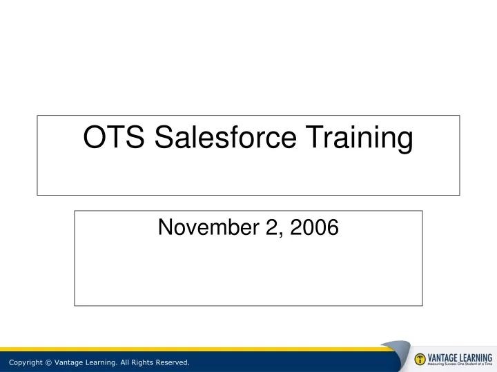 ots salesforce training